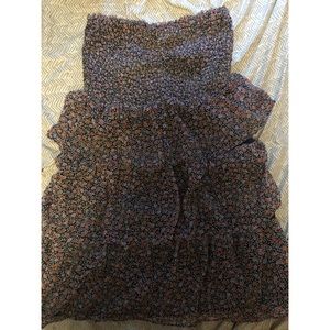 Strapless American eagle outfitters floral dress